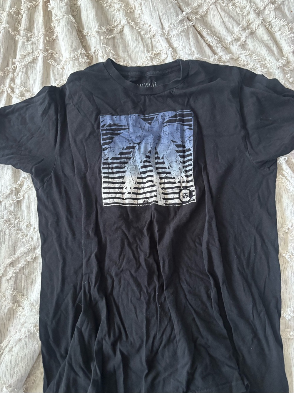 Caliville Men’s Large Black American Flag Graphic Tee
